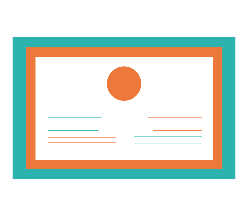 Minimal Framed Business Card PNG