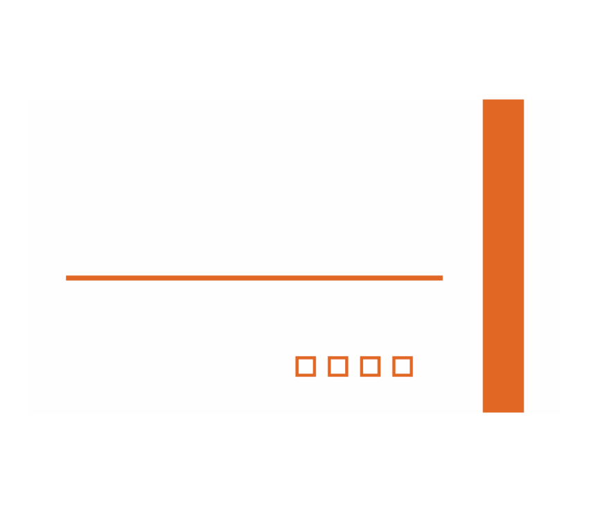 Orange and White Business Card Design PNG