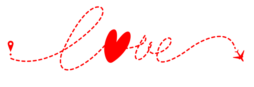 Dotted heart plane png image