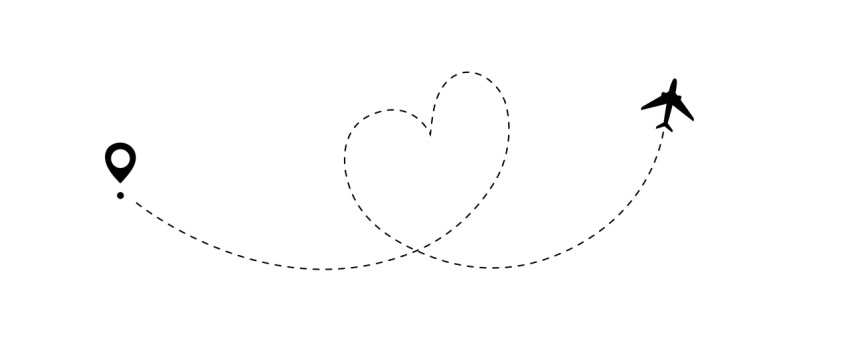 Black airplane route png free download