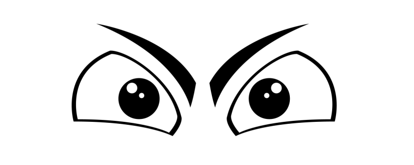 Angry cartoon eyes png free download