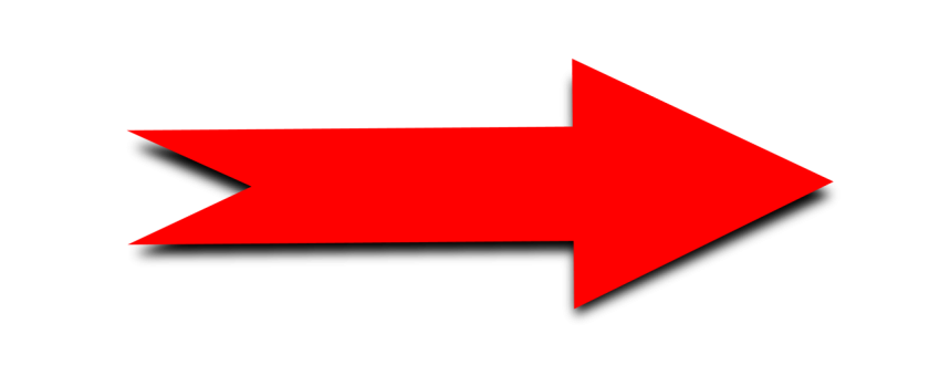 Transparent background red arrow png