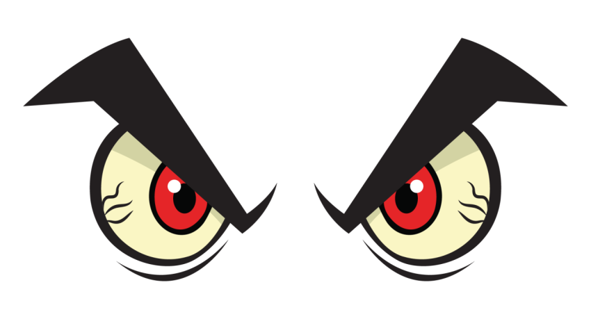 Angry Monster Eyes PNG
