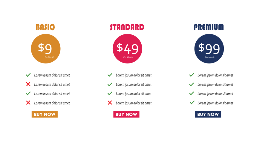 Price Table PNG Images Free Download