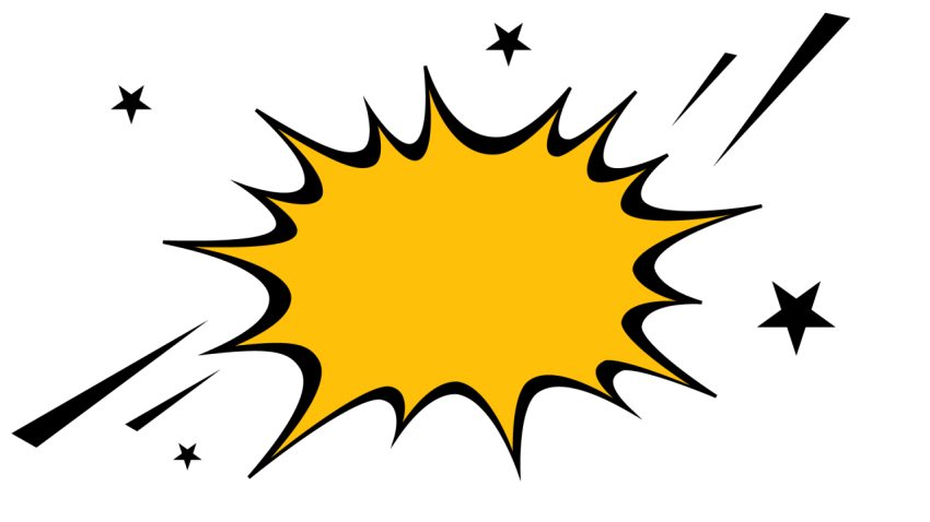 Comic Explosion PNG Transparent Free Download