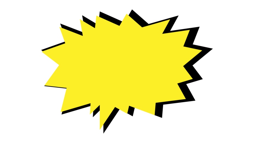 Cartoon Comic Explosion PNG Transparent