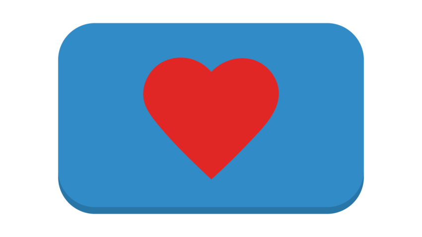 Heart Like Button PNG Image