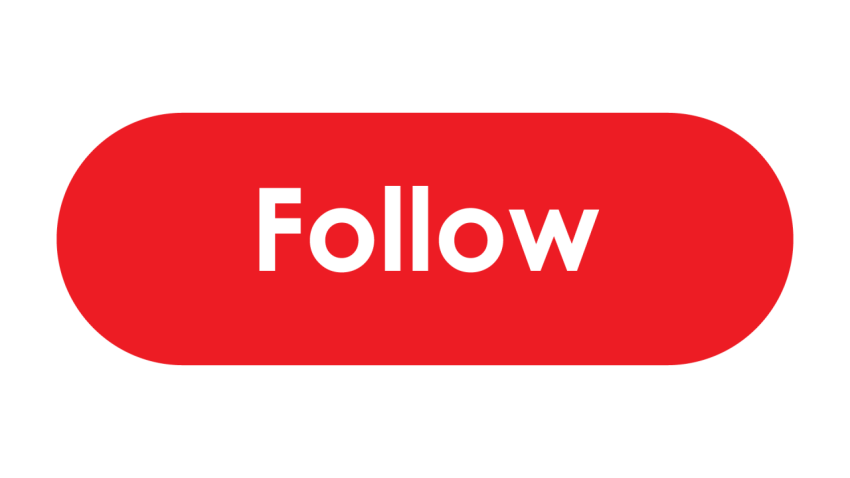 Red Follow Button PNG Free Download