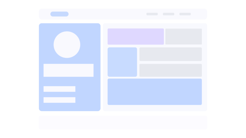 Website Profile Dashboard PNG