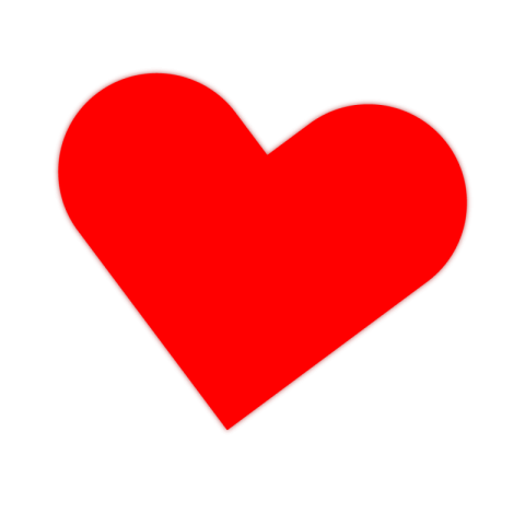 Red Heart png IMage