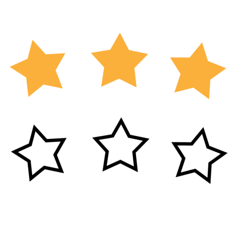 3 Star Png