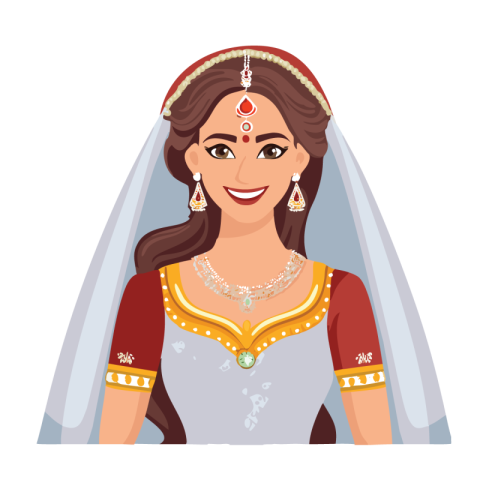 Bride vector png