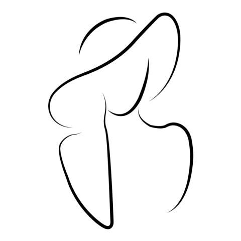 Women outline sketch