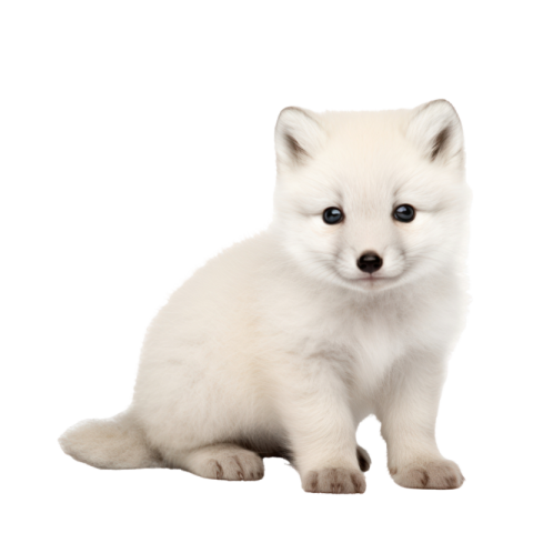 Cute arctic fox png