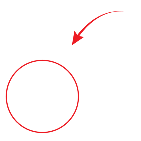 Red circle with arrow png