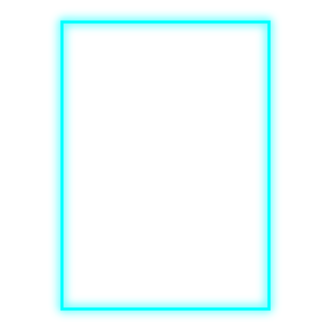 Cyan rounded square frame png free download