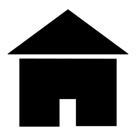 Black home icon png free