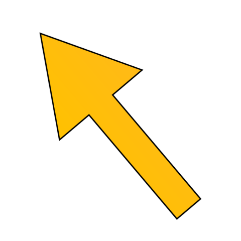 Yellow arrow transparent