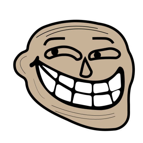 Troll face png transparent