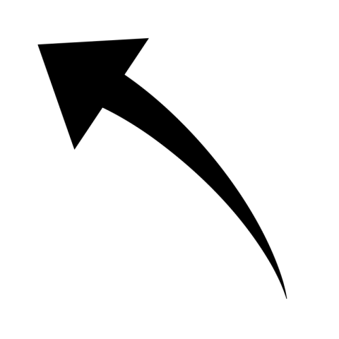 Curved arrow png transparent