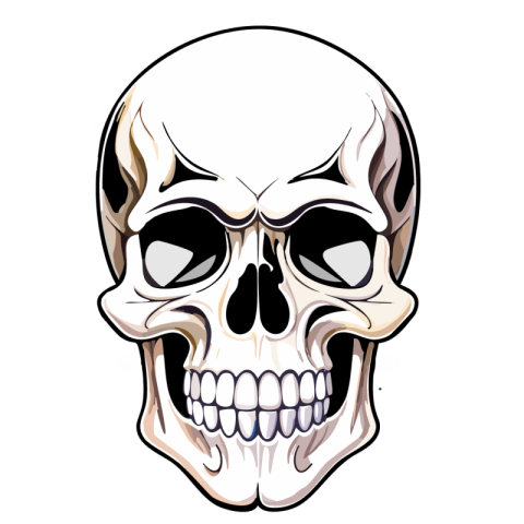 Human Face Skeleton png