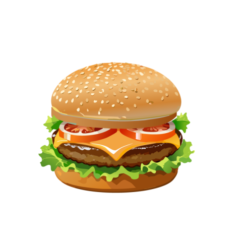 Burger png vector