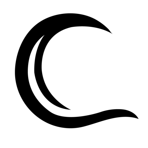 Illustration of C a beautiful sea wave logo