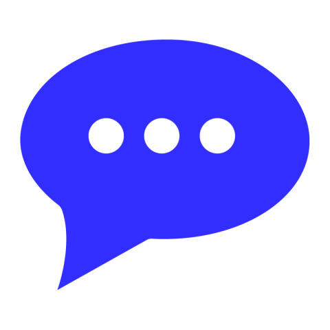 Blue chat Png Image