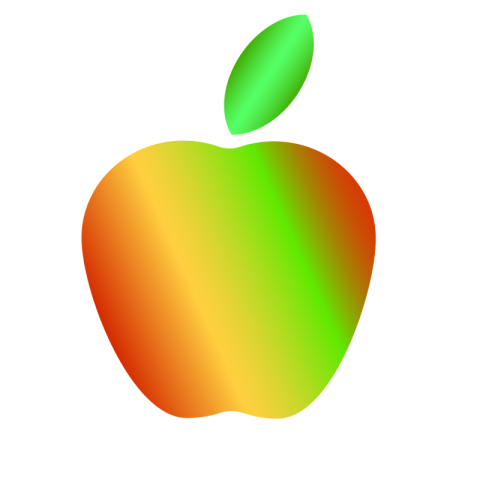 Colored Apple Vector png