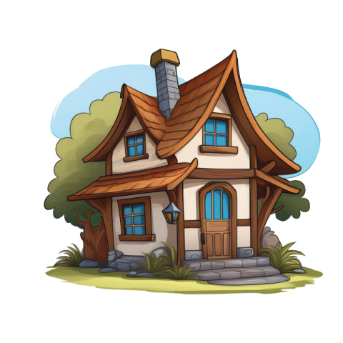 Cartoon house png