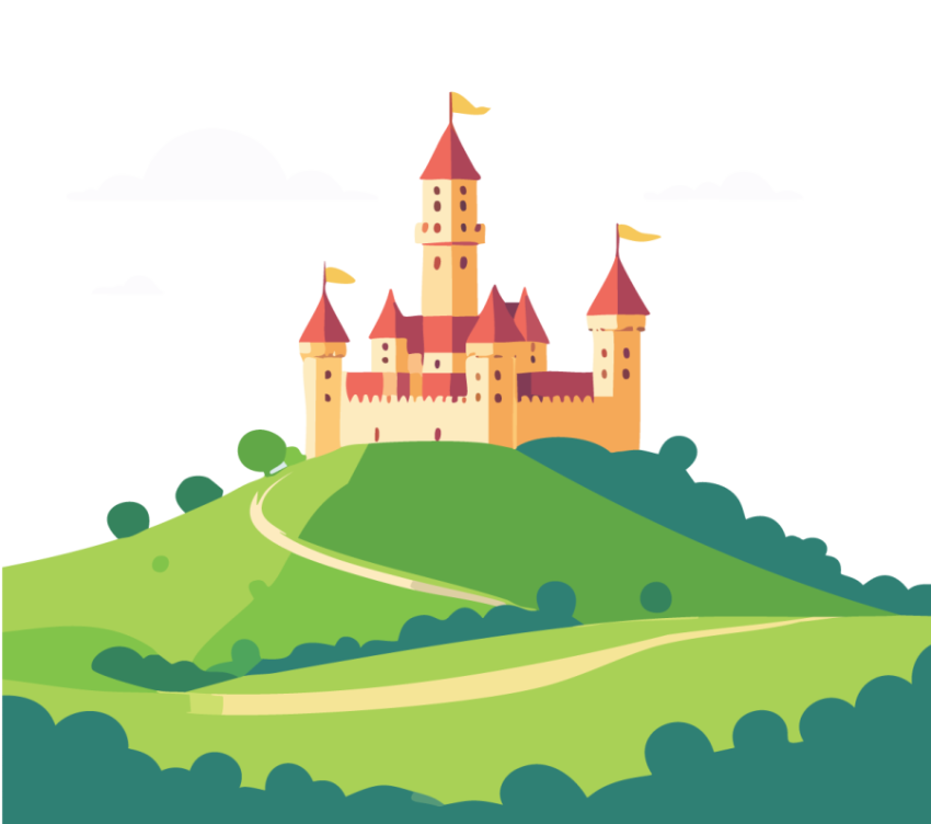 Cartoon hill png