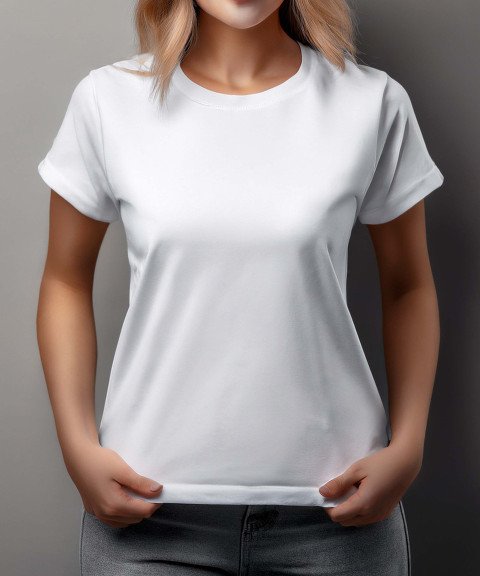 White T Shirt Mockup Download
