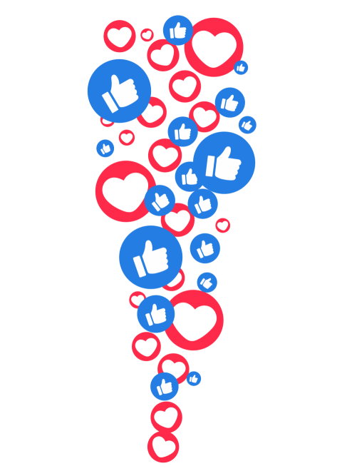 Transparent facebook reaction png