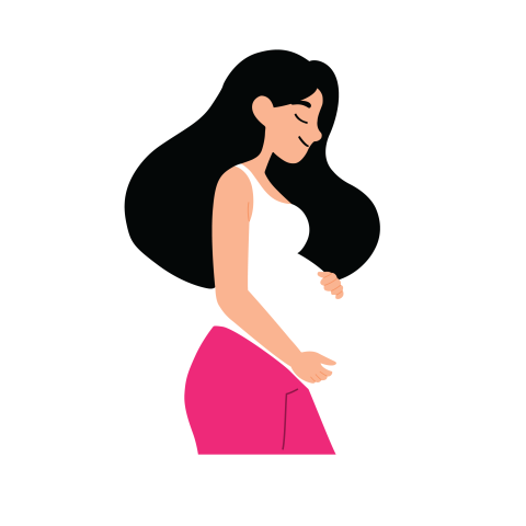 Pregnant women png transparent