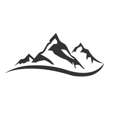 Mountain clipart black and white png