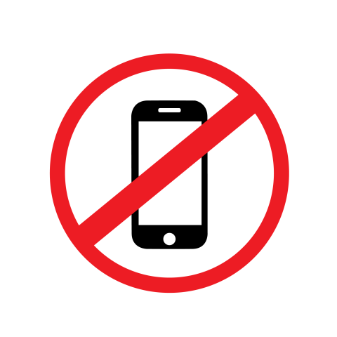 Prohibited cell phone sign png free