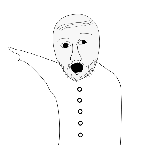 Wojak pointing meme png transparent