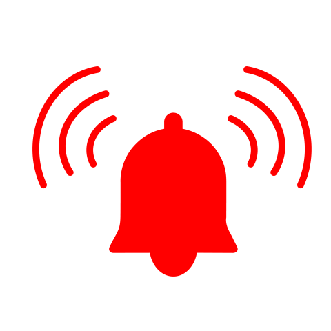 Red bell icon png image download