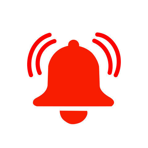 Red bell icon png image free download