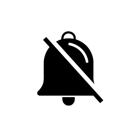 Mute bell icon png free download