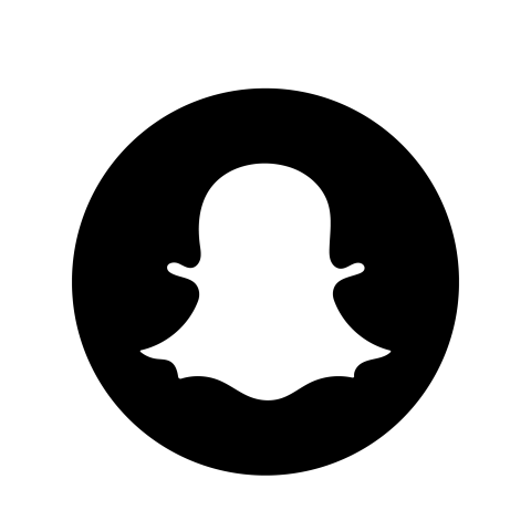 Black snapchat logo png
