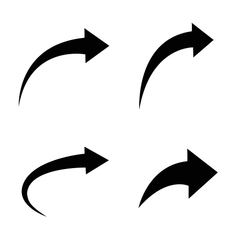 Black arrow transparent background