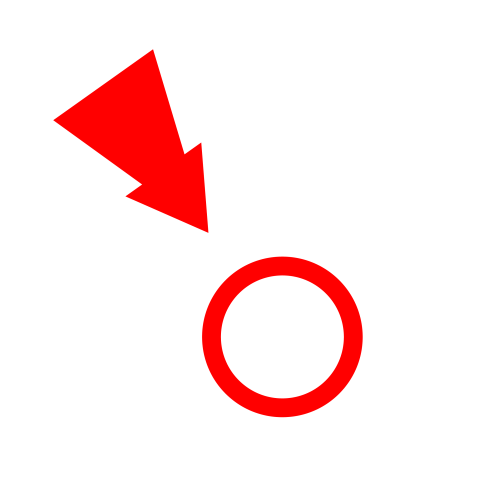 Clickbait arrow and circle png transparent