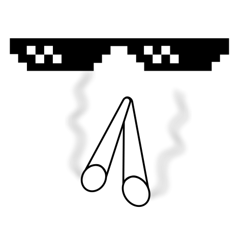 Thug life sunglasses png transparent