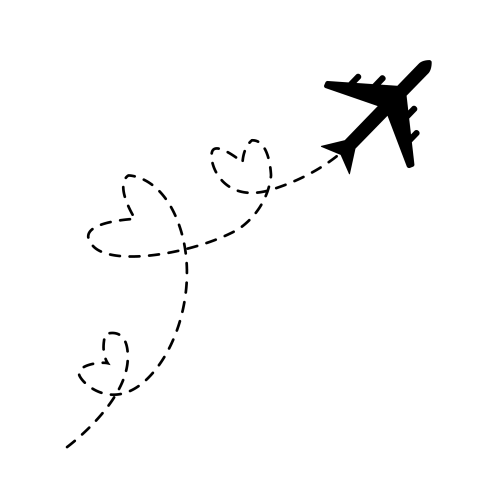 Airplane heart png