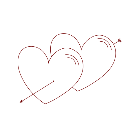 Arrow with heart png background