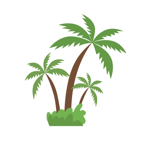 Palm tree clipart png transparent background