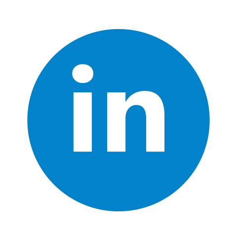 White linkedin logo png