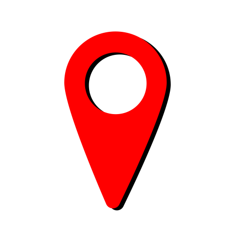 Red location icon png transparent