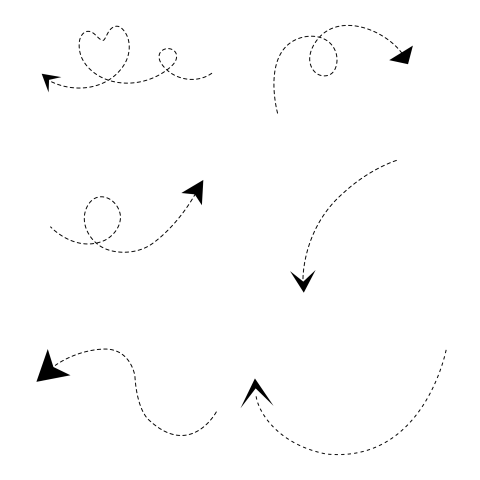 Dashed arrow png transparent free download